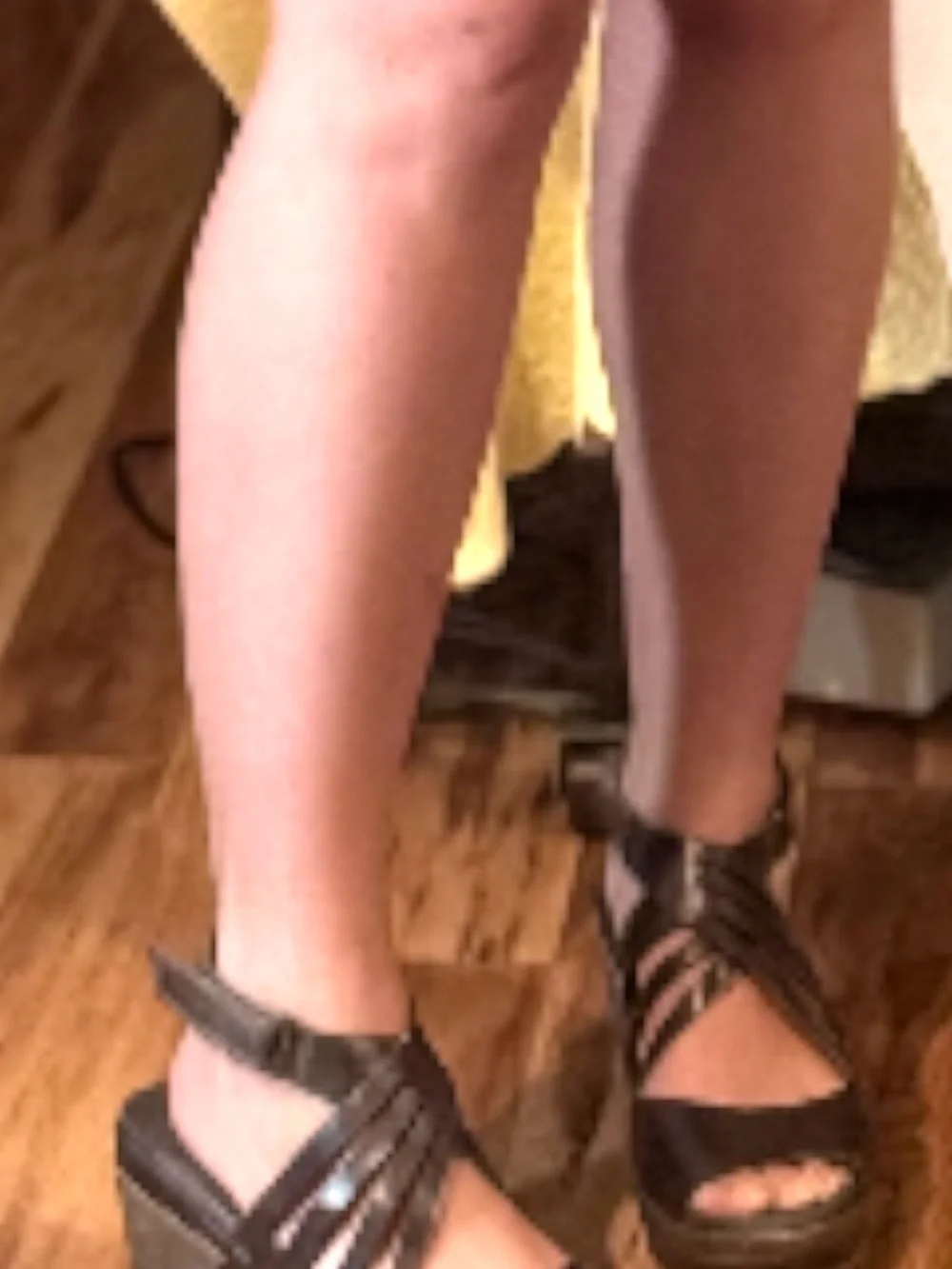 Antelope Brown Leather Wedge Sandals